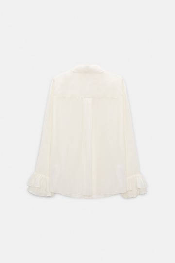 Dorothee Schumacher Hemdbluse aus Seiden-Habotai camellia white