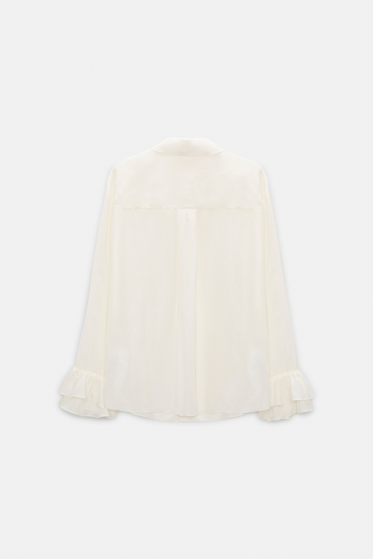 Dorothee Schumacher Hemdbluse aus Seiden-Habotai camellia white