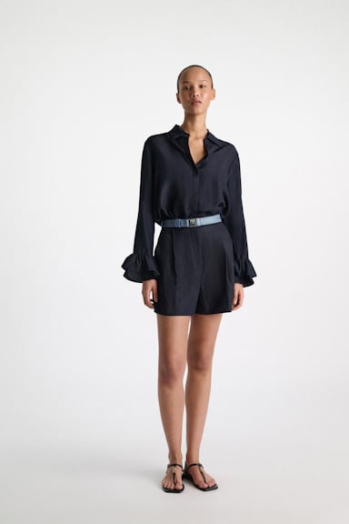 Dorothee Schumacher Hemdbluse aus Seiden-Habotai dark navy
