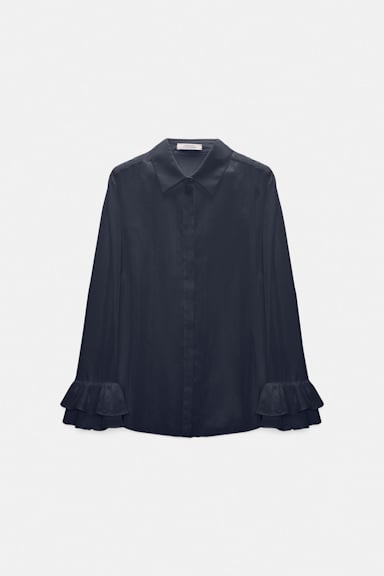 Dorothee Schumacher Hemdbluse aus Seiden-Habotai dark navy