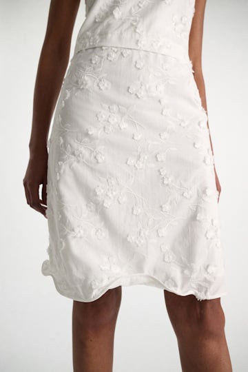 Dorothee Schumacher Shift Dress aus Baumwoll-Fil-Coupé camellia white