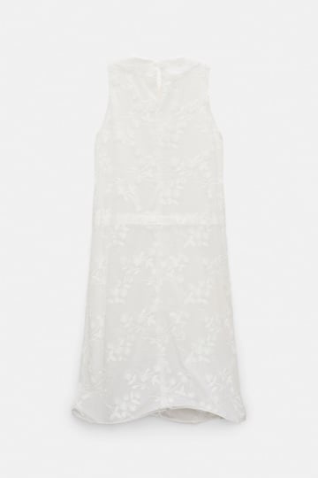 Dorothee Schumacher Shift Dress aus Baumwoll-Fil-Coupé camellia white