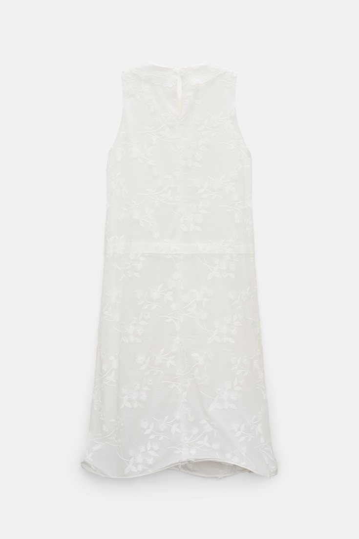 Dorothee Schumacher Shift Dress aus Baumwoll-Fil-Coupé camellia white