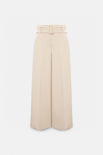 Dorothee Schumacher High-waisted culottes in Punto Milano soft sand