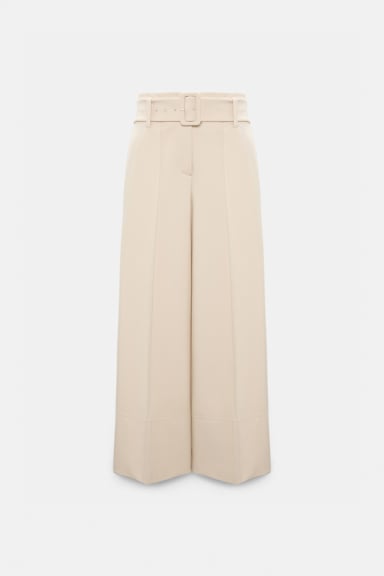 Dorothee Schumacher High-waisted culottes in Punto Milano soft sand