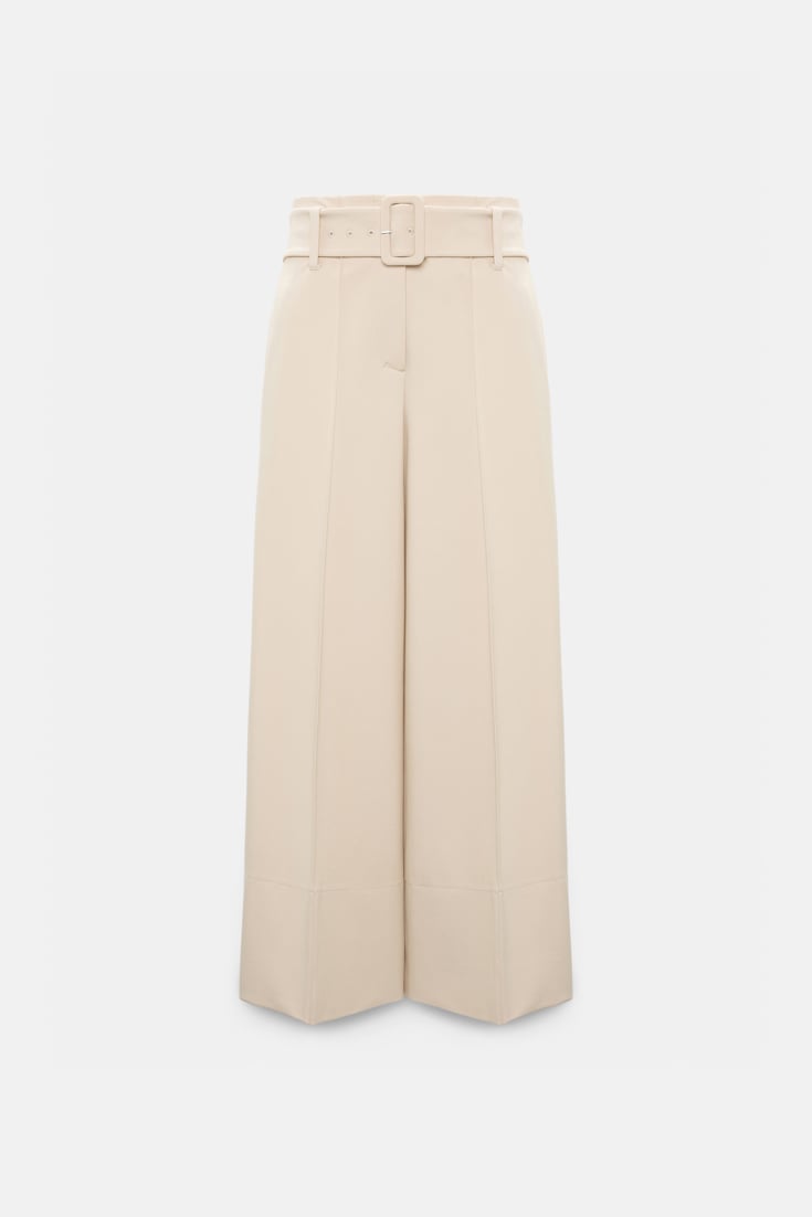 Dorothee Schumacher High-waisted culottes in Punto Milano soft sand