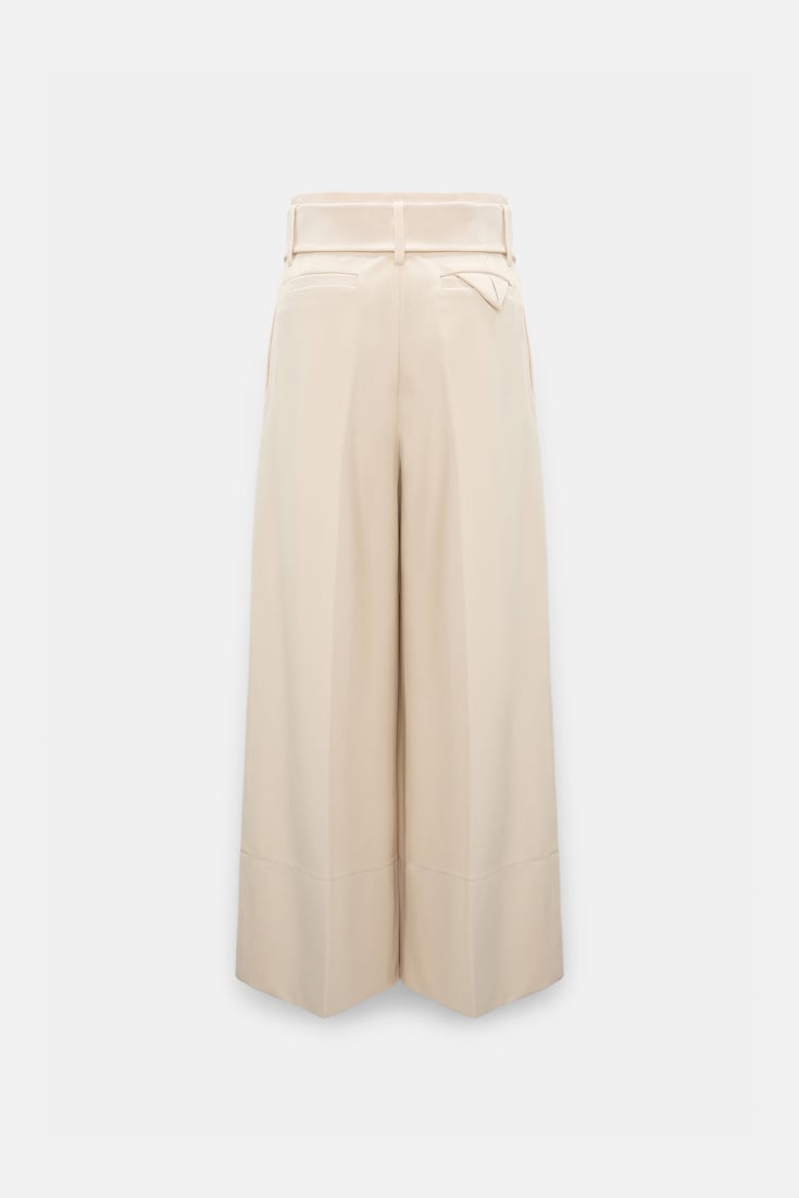 Dorothee Schumacher High-waisted culottes in Punto Milano soft sand
