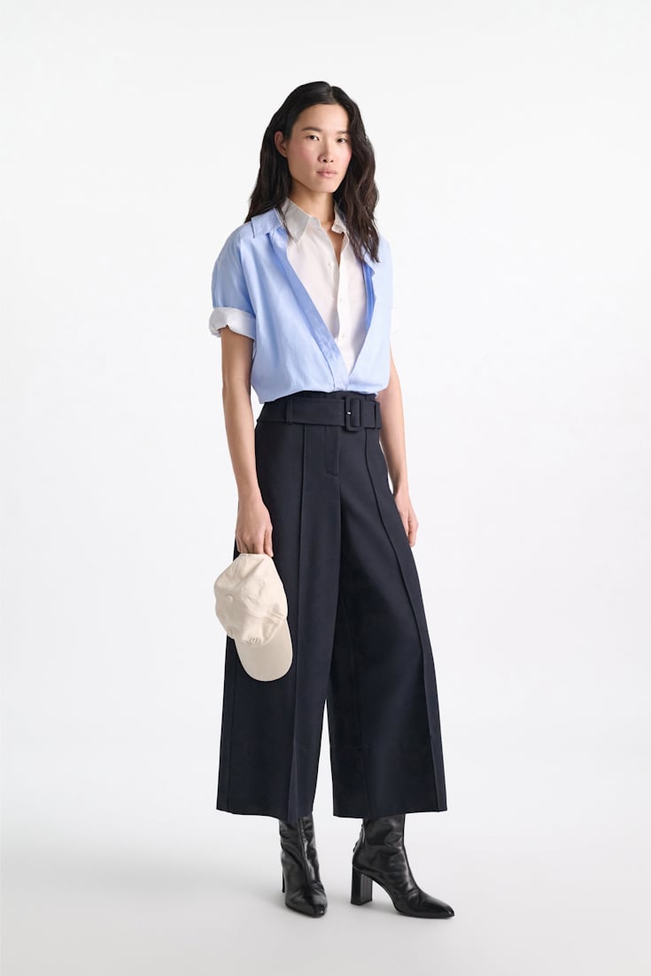 Dorothee Schumacher Culotte Pants aus Punto Milano dark navy