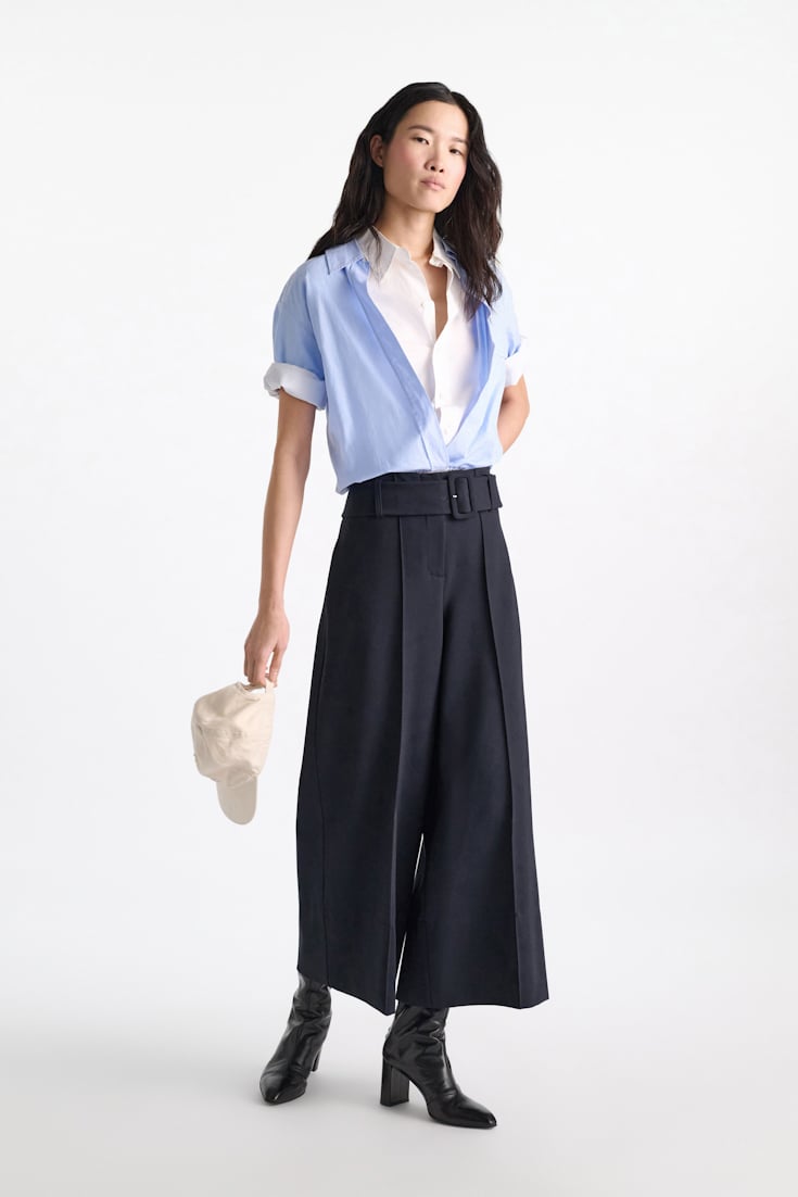 Dorothee Schumacher Culotte Pants aus Punto Milano dark navy