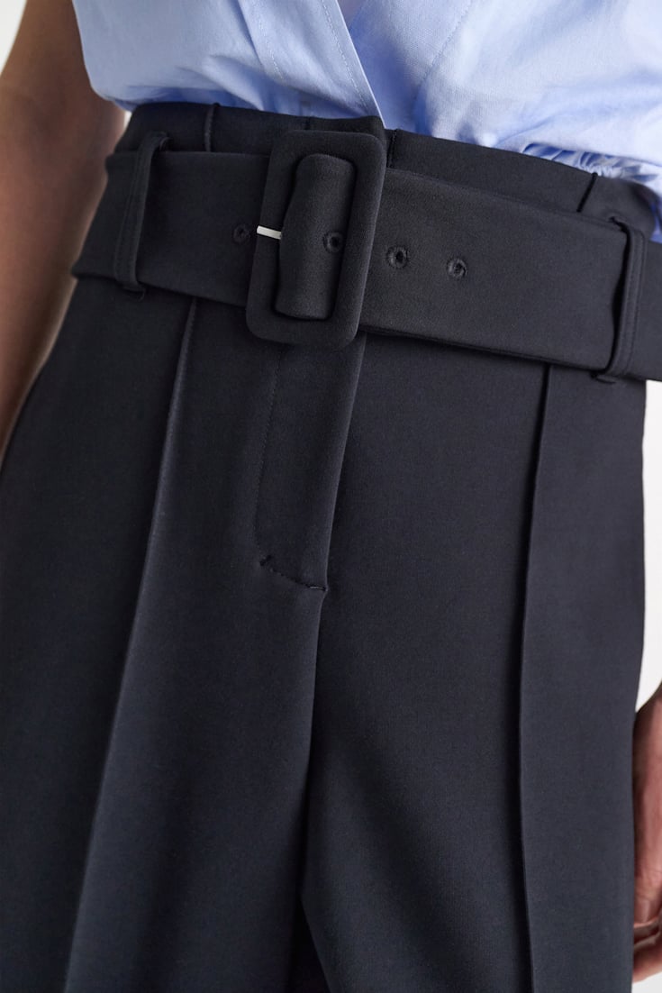 Dorothee Schumacher Culotte Pants aus Punto Milano dark navy