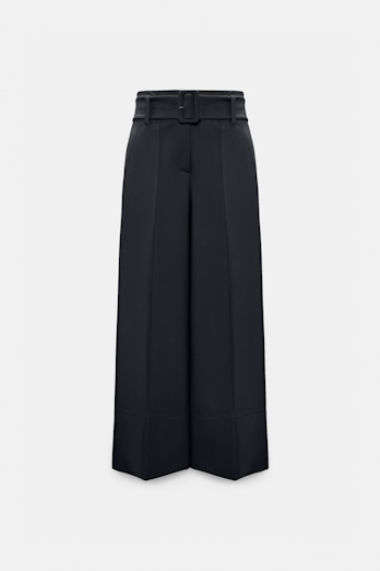 Dorothee Schumacher High-waisted culottes in Punto Milano dark navy