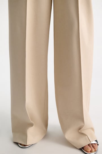 Dorothee Schumacher Hose mit weitem Bein aus Punto Milano soft sand