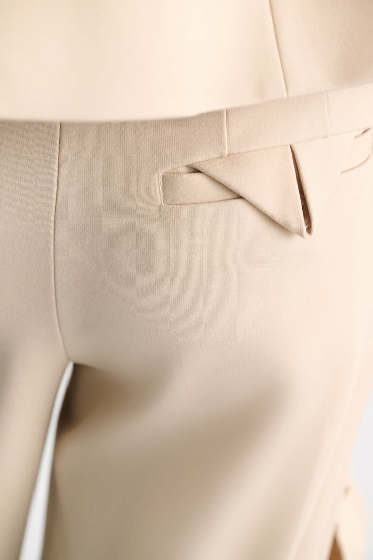 Dorothee Schumacher Wide leg pants in Punto Milano soft sand