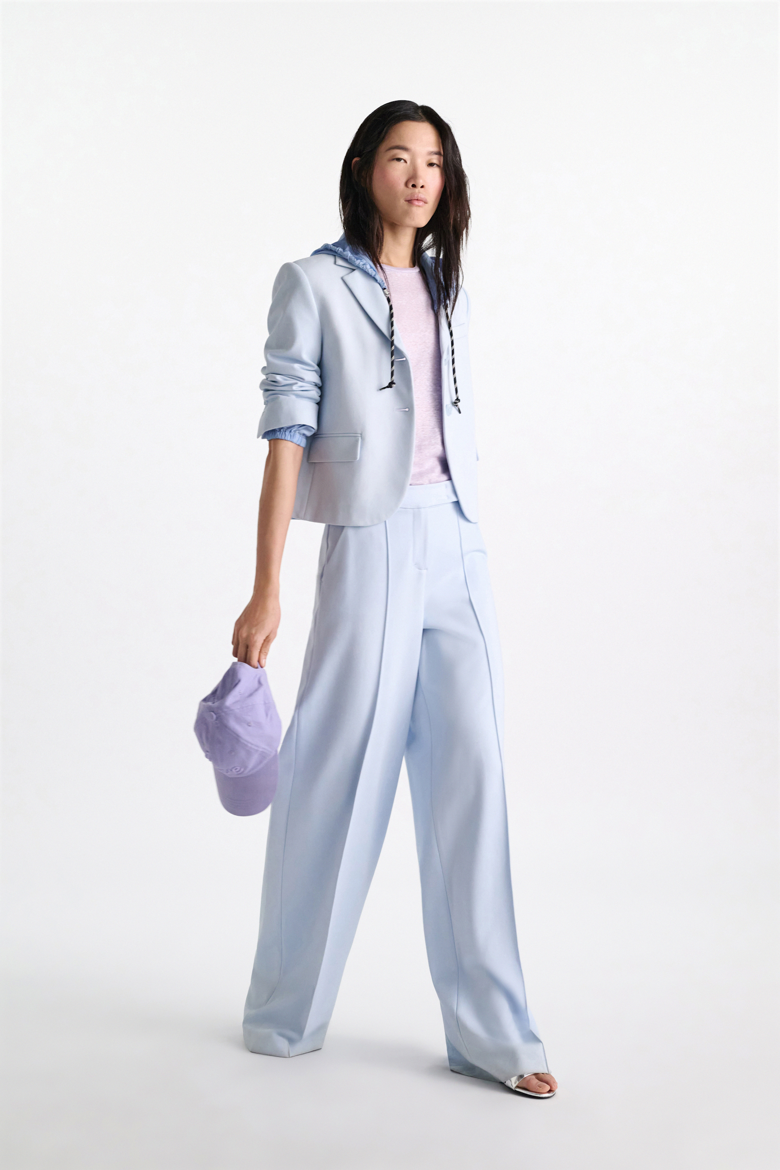 Dorothee Schumacher Wide leg pants in Punto Milano ice sky