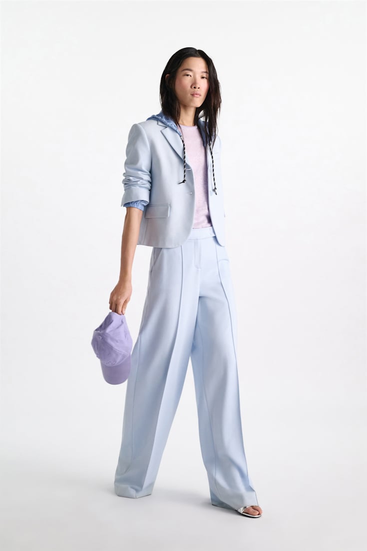 Dorothee Schumacher Wide leg pants in Punto Milano ice sky