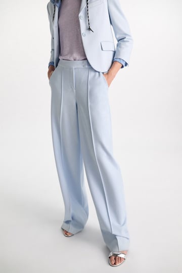 Dorothee Schumacher Hose mit weitem Bein aus Punto Milano ice sky