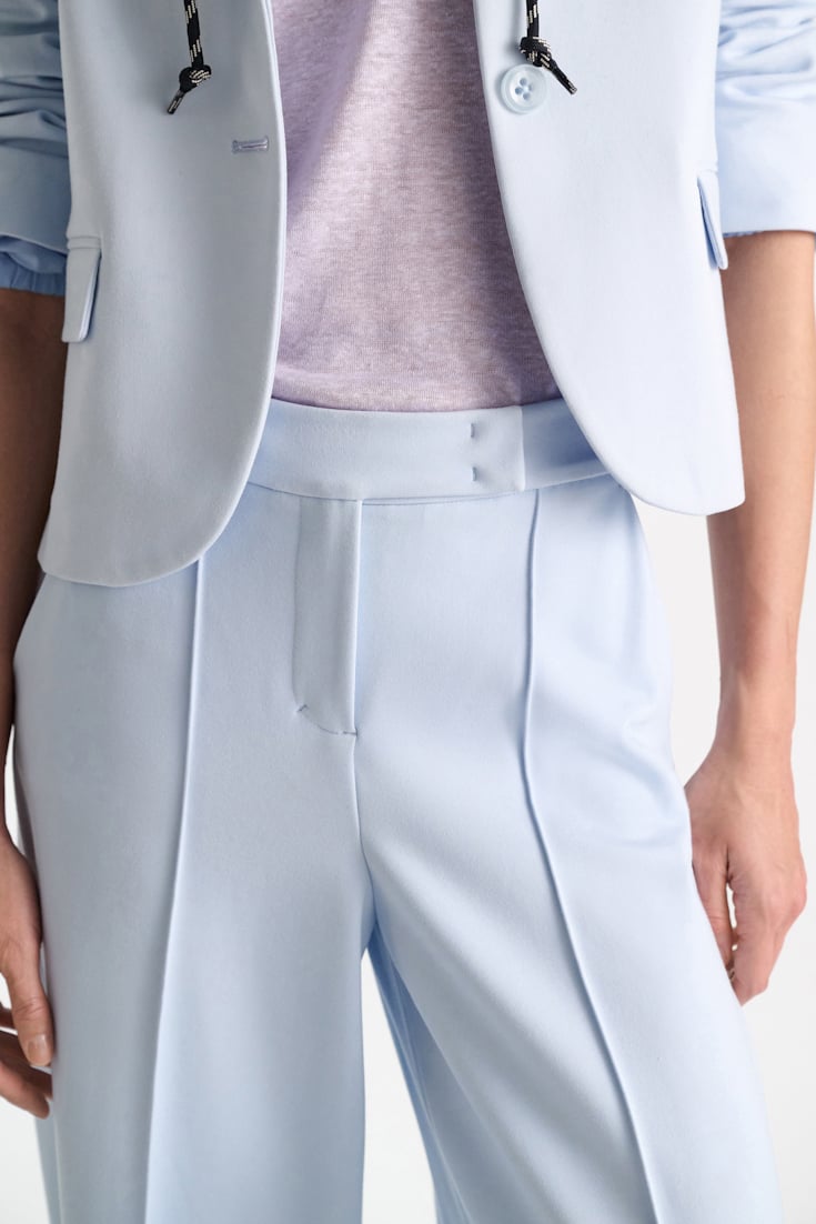 Dorothee Schumacher Wide leg pants in Punto Milano ice sky