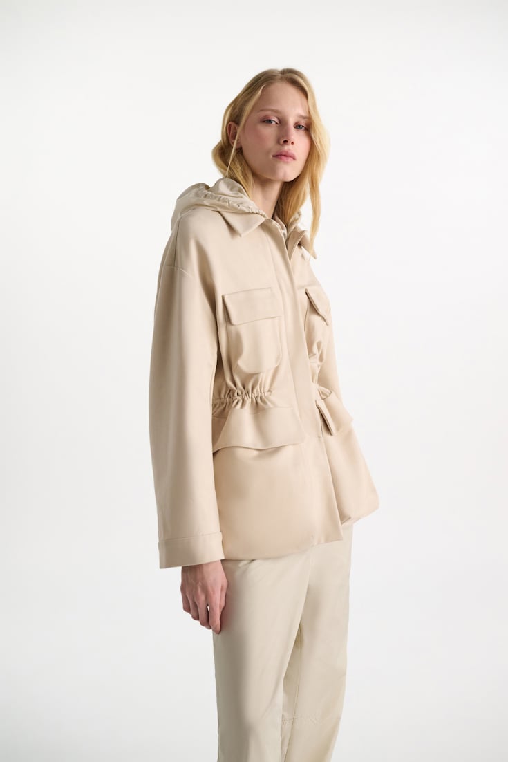 Dorothee Schumacher Field jacket in Punto Milano soft sand