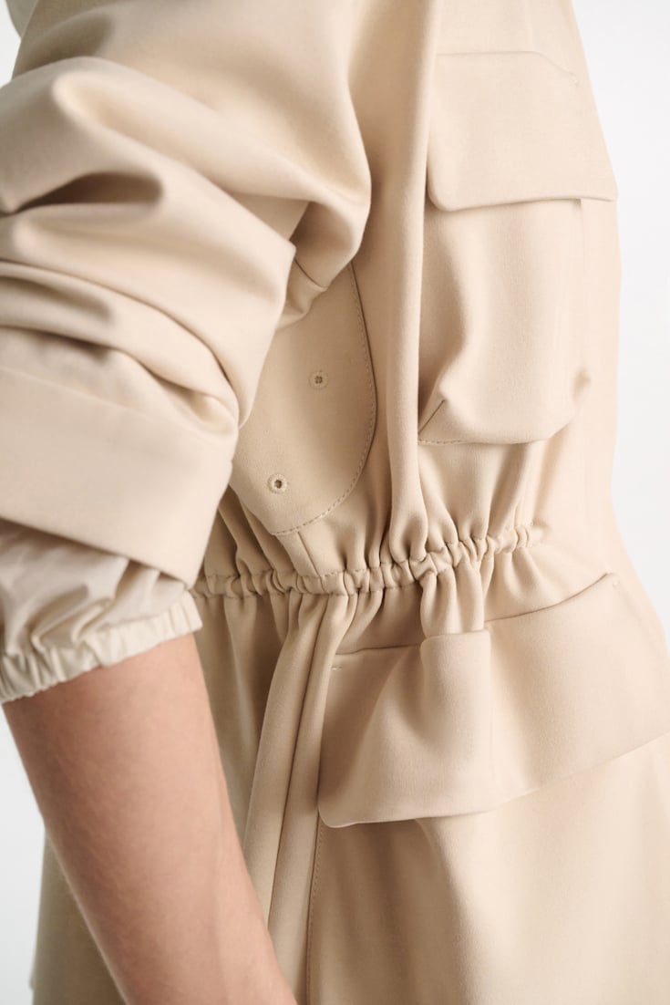 Dorothee Schumacher Field jacket in Punto Milano soft sand