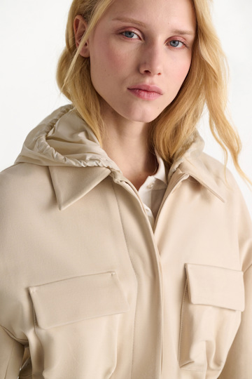 Dorothee Schumacher Field jacket in Punto Milano soft sand