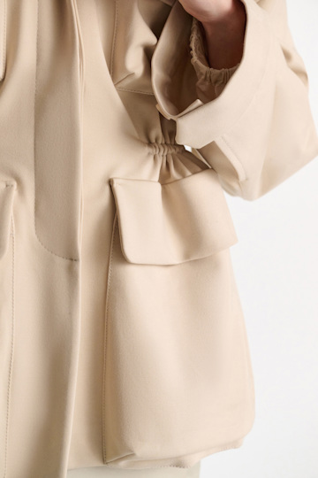 Dorothee Schumacher Field jacket in Punto Milano soft sand