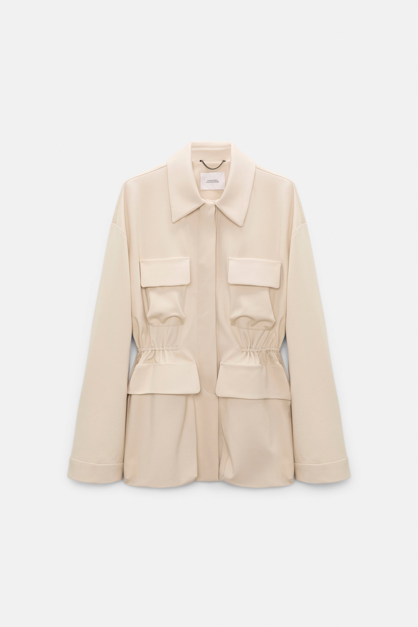 Dorothee Schumacher Field jacket in Punto Milano soft sand