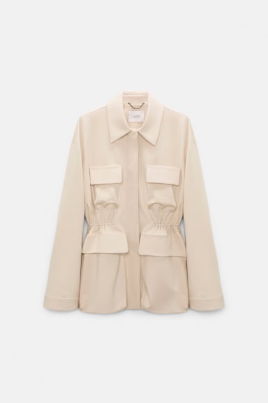 Dorothee Schumacher Field jacket in Punto Milano soft sand