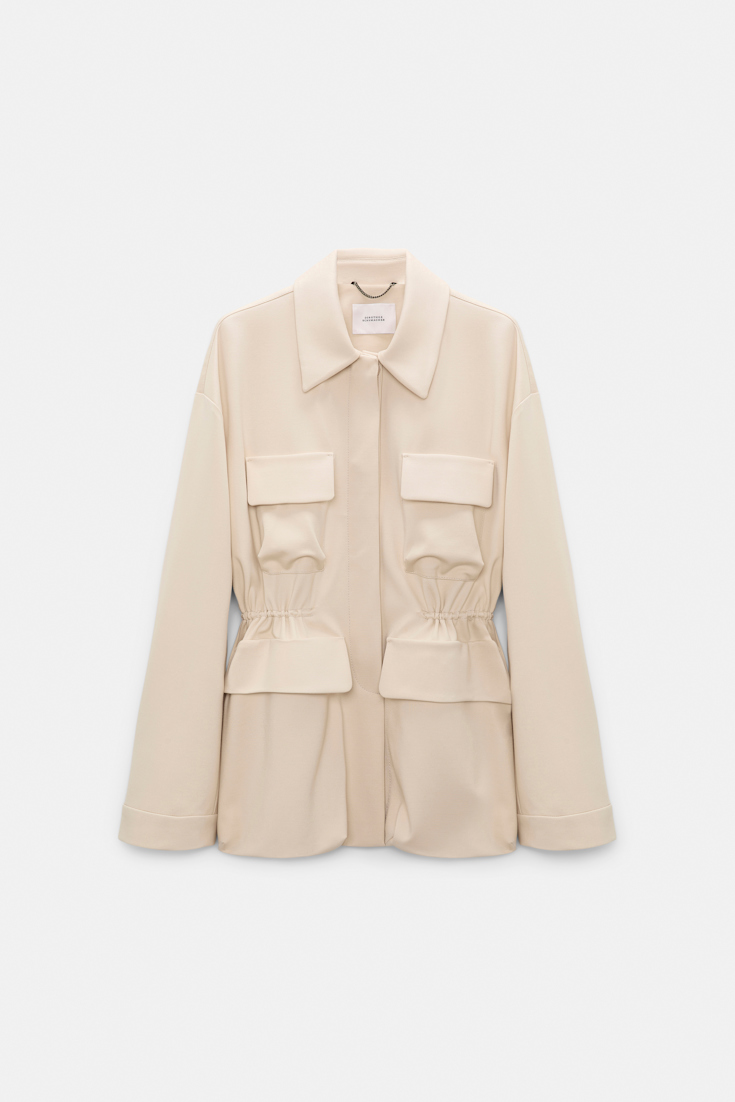 Dorothee Schumacher Field jacket in Punto Milano soft sand