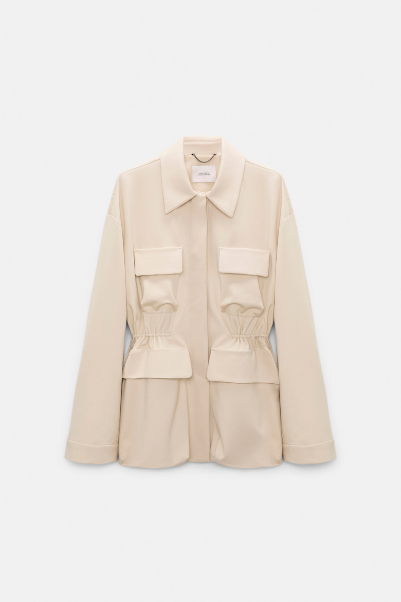Dorothee Schumacher Women's Beige Field Jacket In Punto Milano Xxs