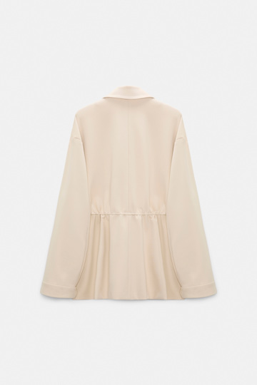 Dorothee Schumacher Field jacket in Punto Milano soft sand