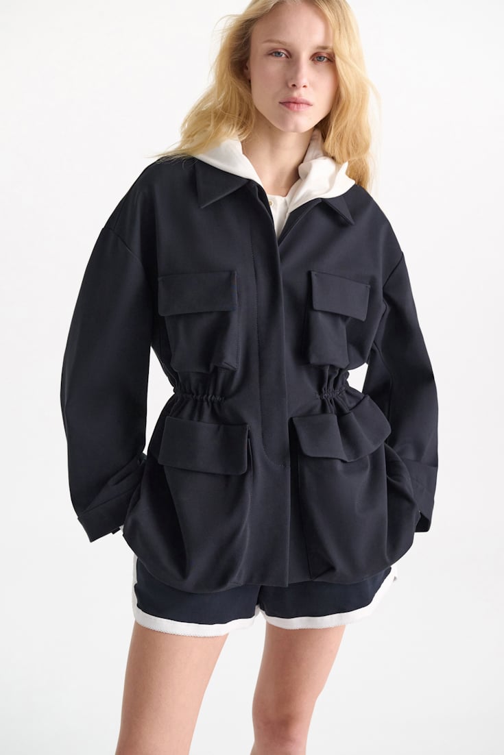Dorothee Schumacher Field jacket in Punto Milano dark navy