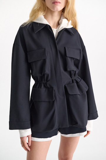Dorothee Schumacher Field jacket in Punto Milano dark navy