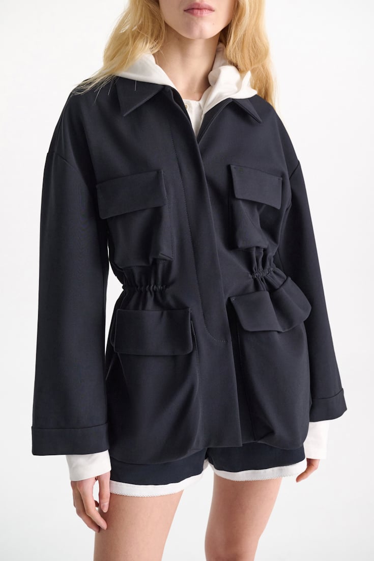 Dorothee Schumacher Field jacket in Punto Milano dark navy