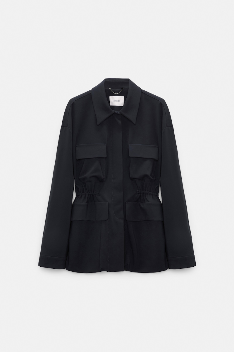 Dorothee Schumacher Women's Blue Field Jacket In Punto Milano Xxs