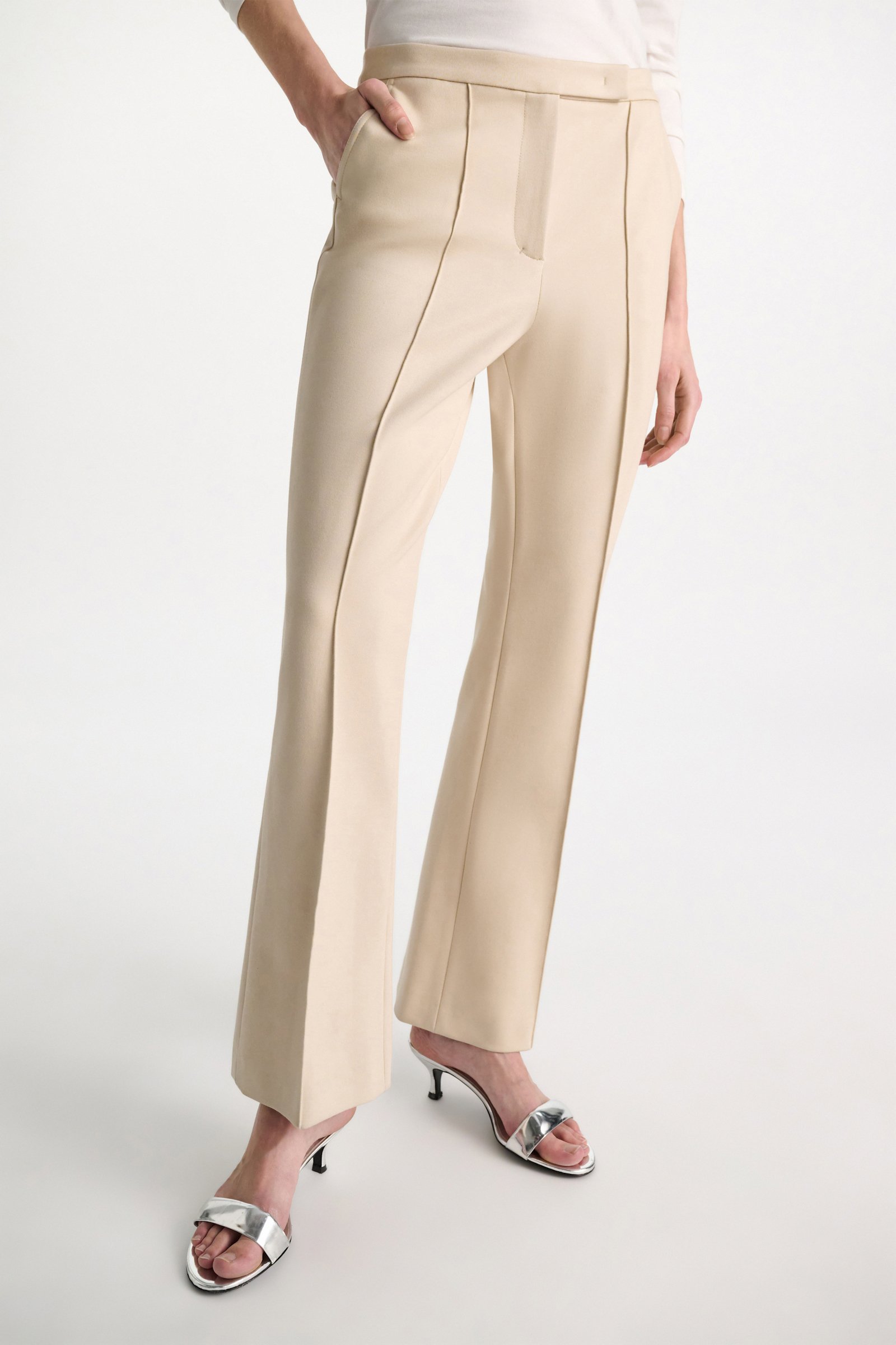 Dorothee Schumacher Cropped flares in Punto Milano soft sand