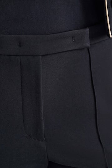 Dorothee Schumacher Cropped Pants mit ausgestelltem Bein aus Punto Milano dark navy
