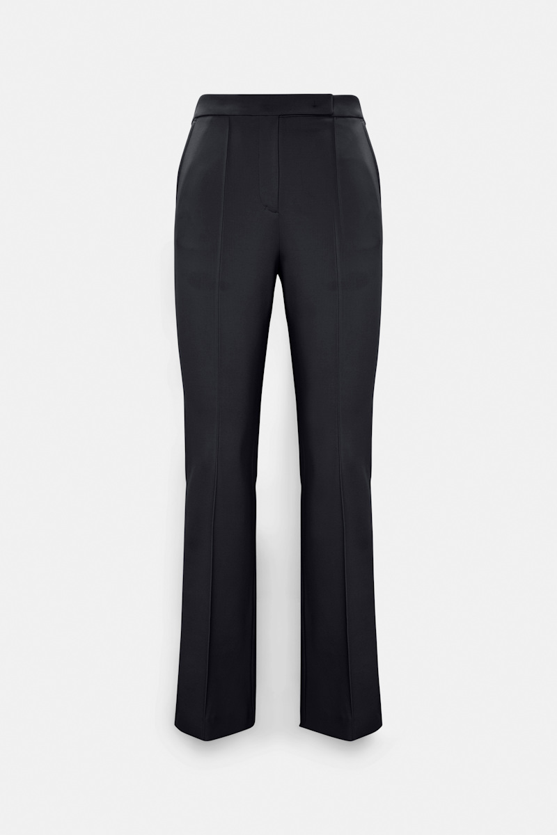 Dorothee Schumacher Women's Blue Cropped Flares In Punto Milano Xxs