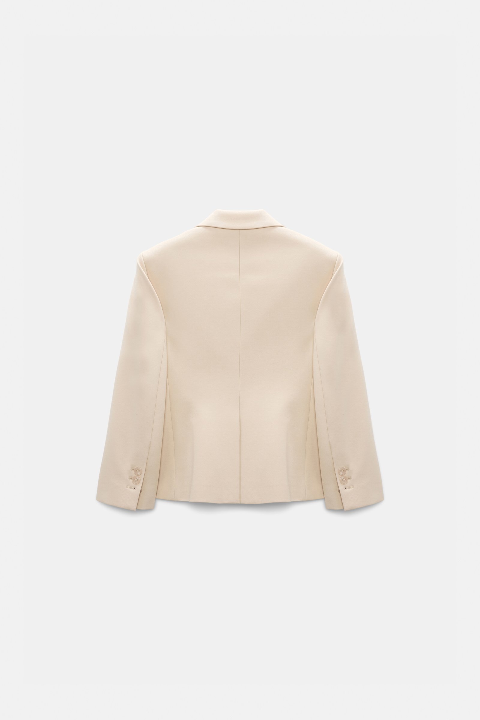 Dorothee Schumacher Cropped blazer in Punto Milano soft sand