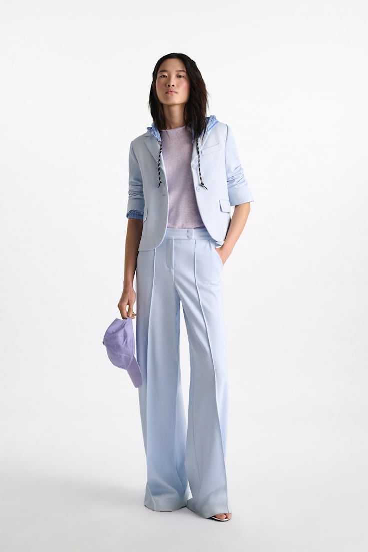 Dorothee Schumacher Cropped blazer in Punto Milano ice sky