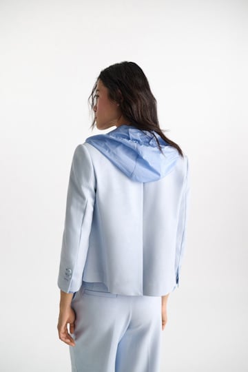 Dorothee Schumacher Cropped blazer in Punto Milano ice sky