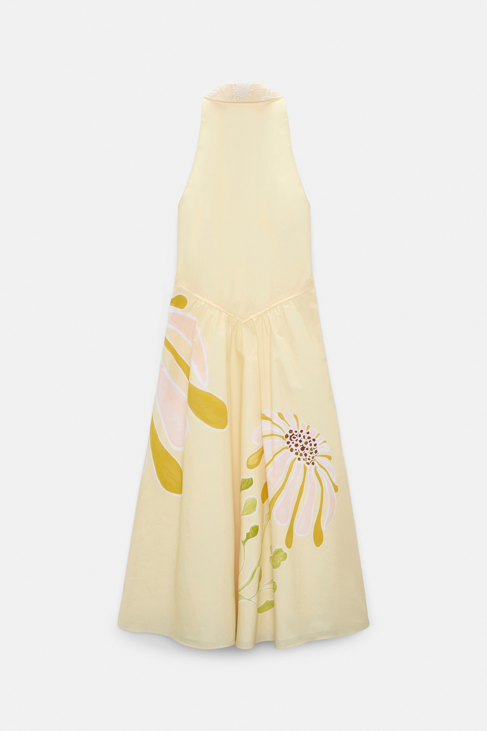 Dorothee Schumacher Midi-Kleid mit floralem Signature Print aus Baumwoll-Popeline dream flower yellow