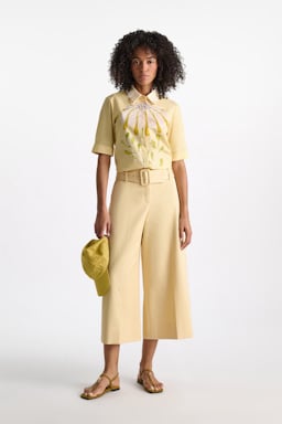 Dorothee Schumacher Printed cotton poplin blouse dream flower yellow