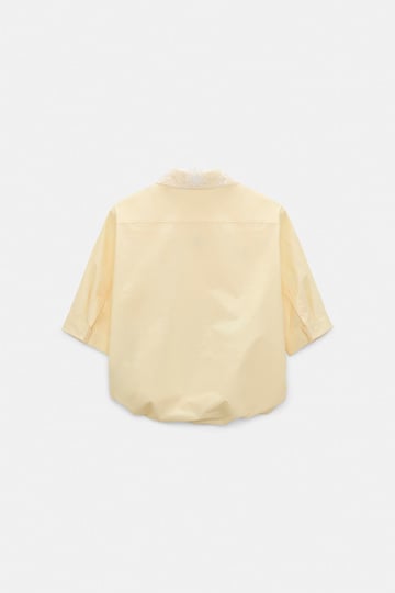 Dorothee Schumacher Bluse mit floralem Signature-Print aus Baumwoll-Popeline dream flower yellow