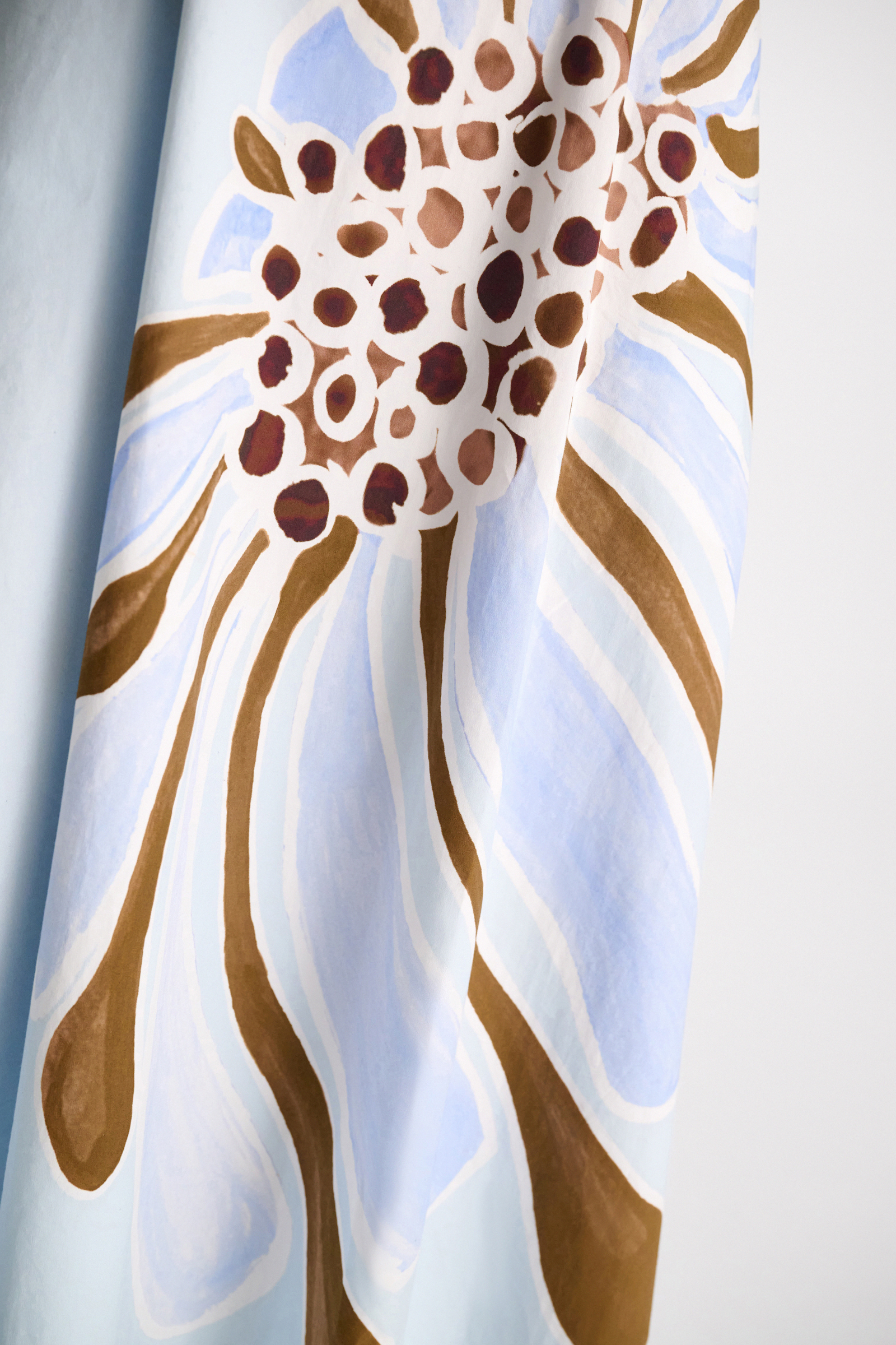 Dorothee Schumacher Kleid mit floralem Signature-Print aus Baumwoll-Popeline dream flower blue