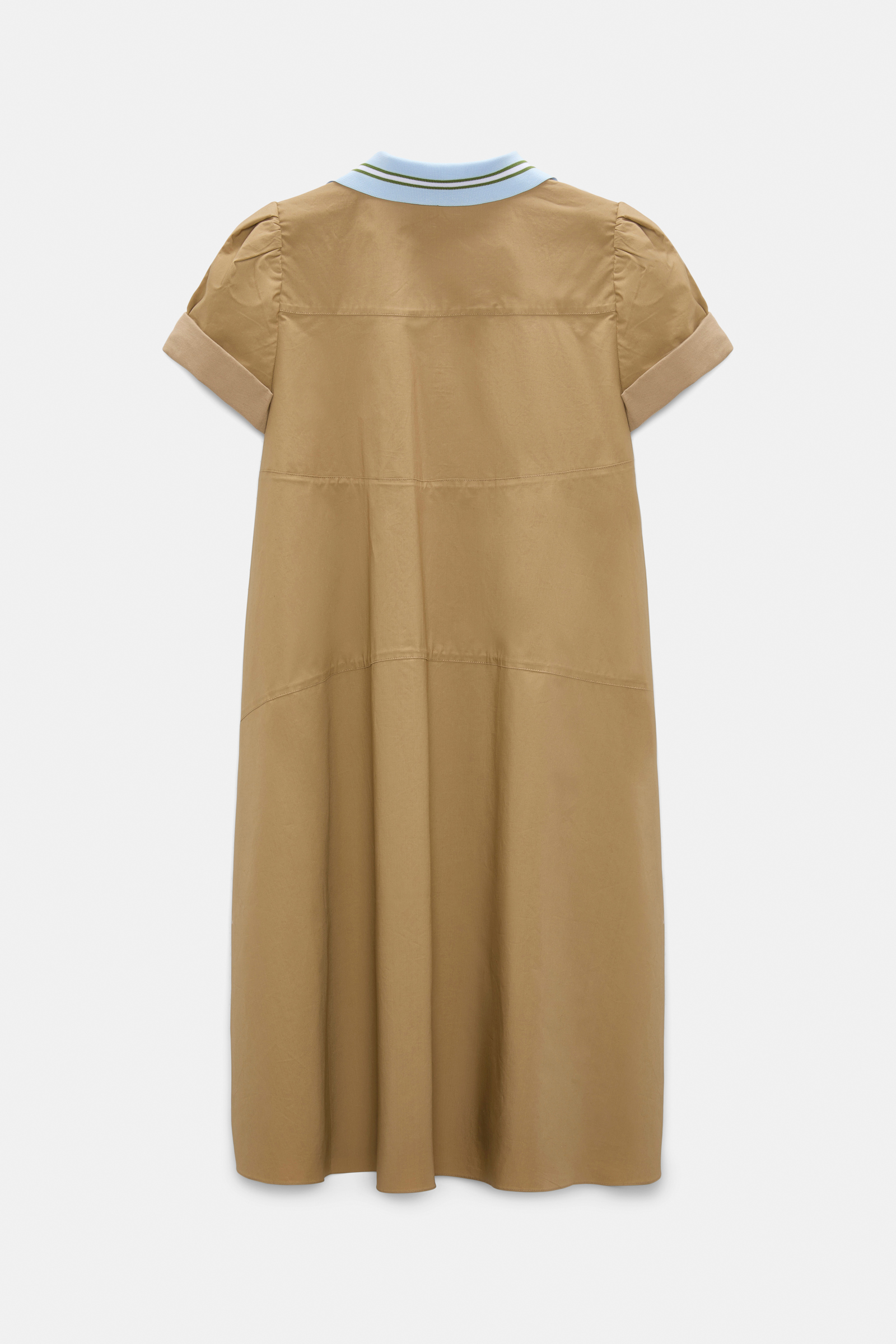 Dorothee Schumacher Polo mini-dress in cotton poplin desert