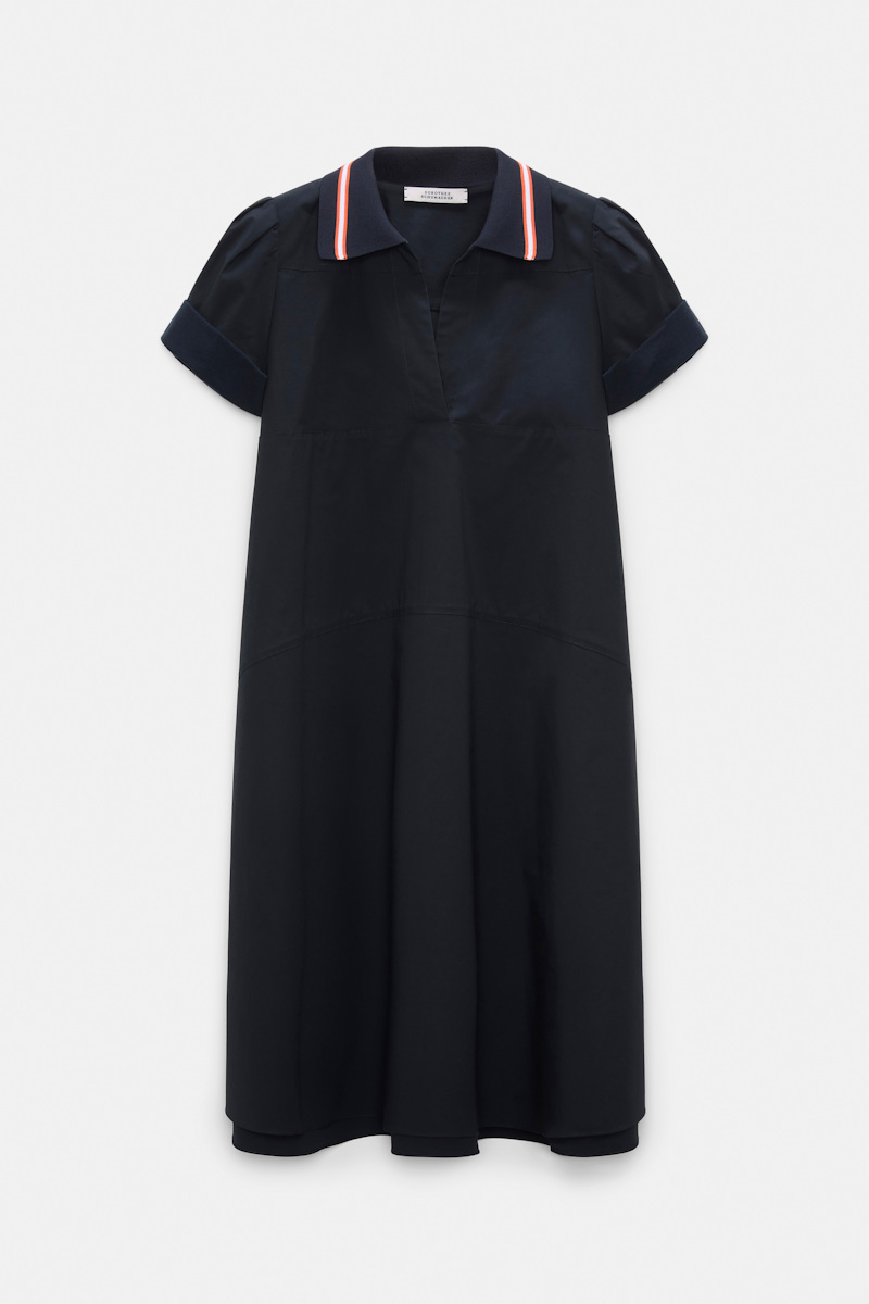 Dorothee Schumacher Women's Blue Polo Mini-Dress In Cotton Poplin Medium