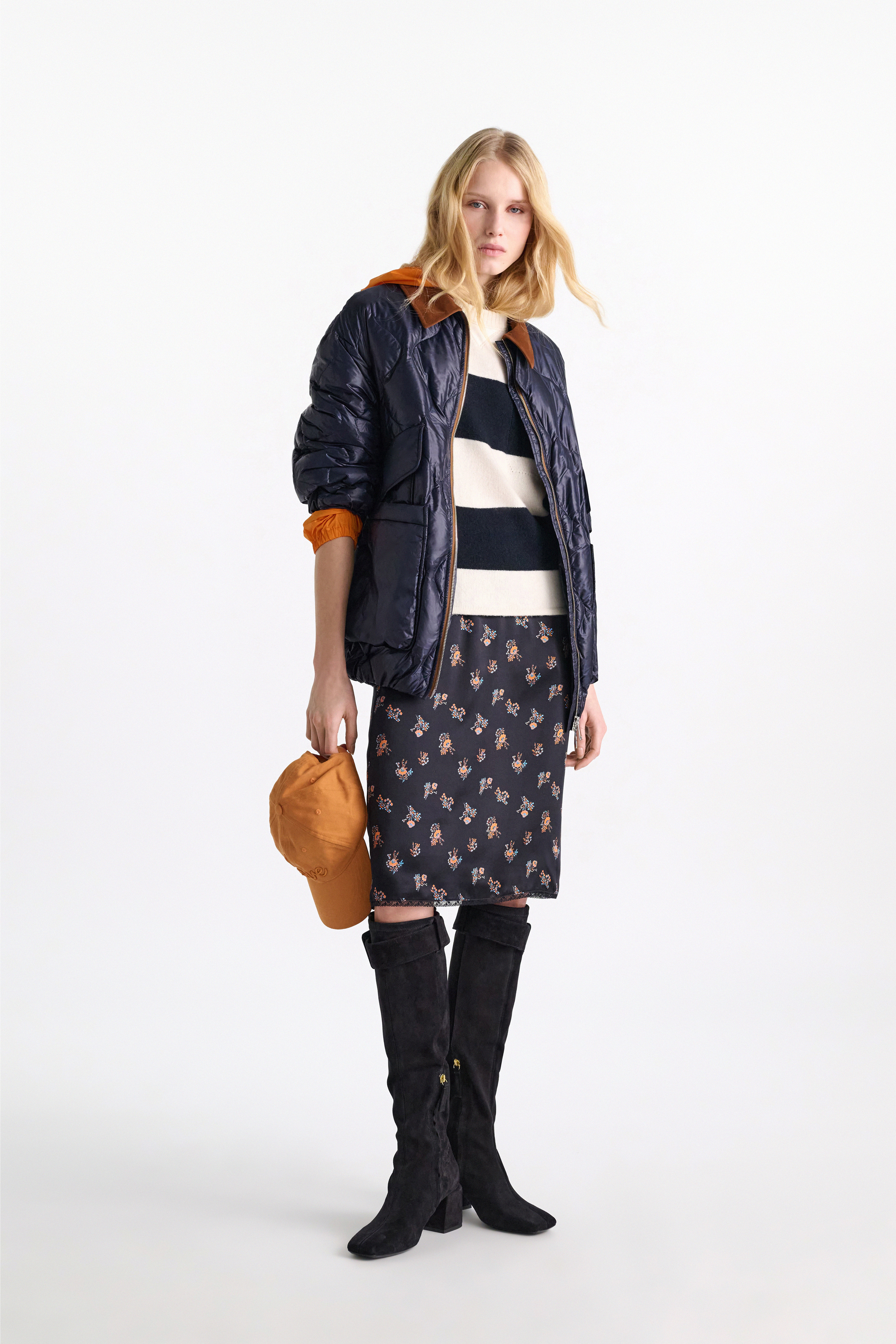 Dorothee Schumacher Down jacket with faux leather
