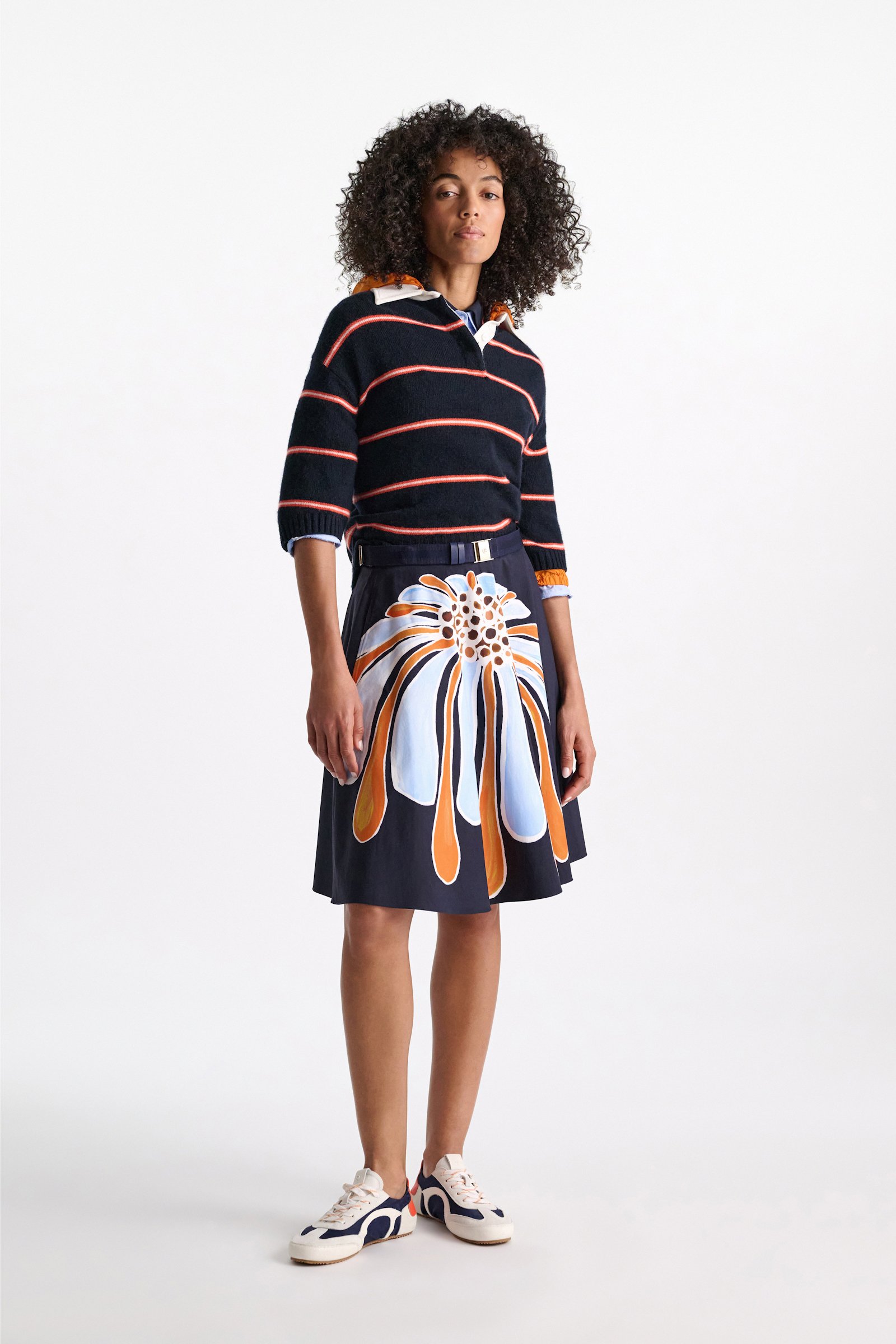 Dorothee Schumacher Cotton oxford shirt with removable collar oxford blue