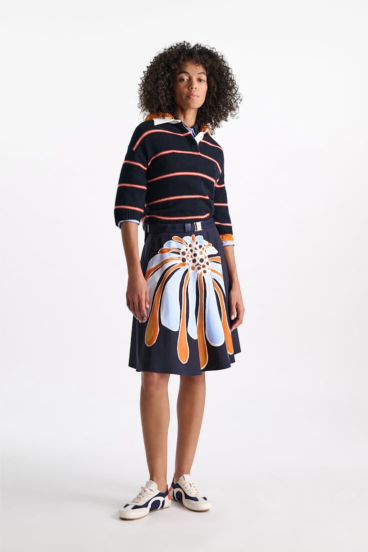 Dorothee Schumacher Cotton oxford shirt with removable collar oxford blue