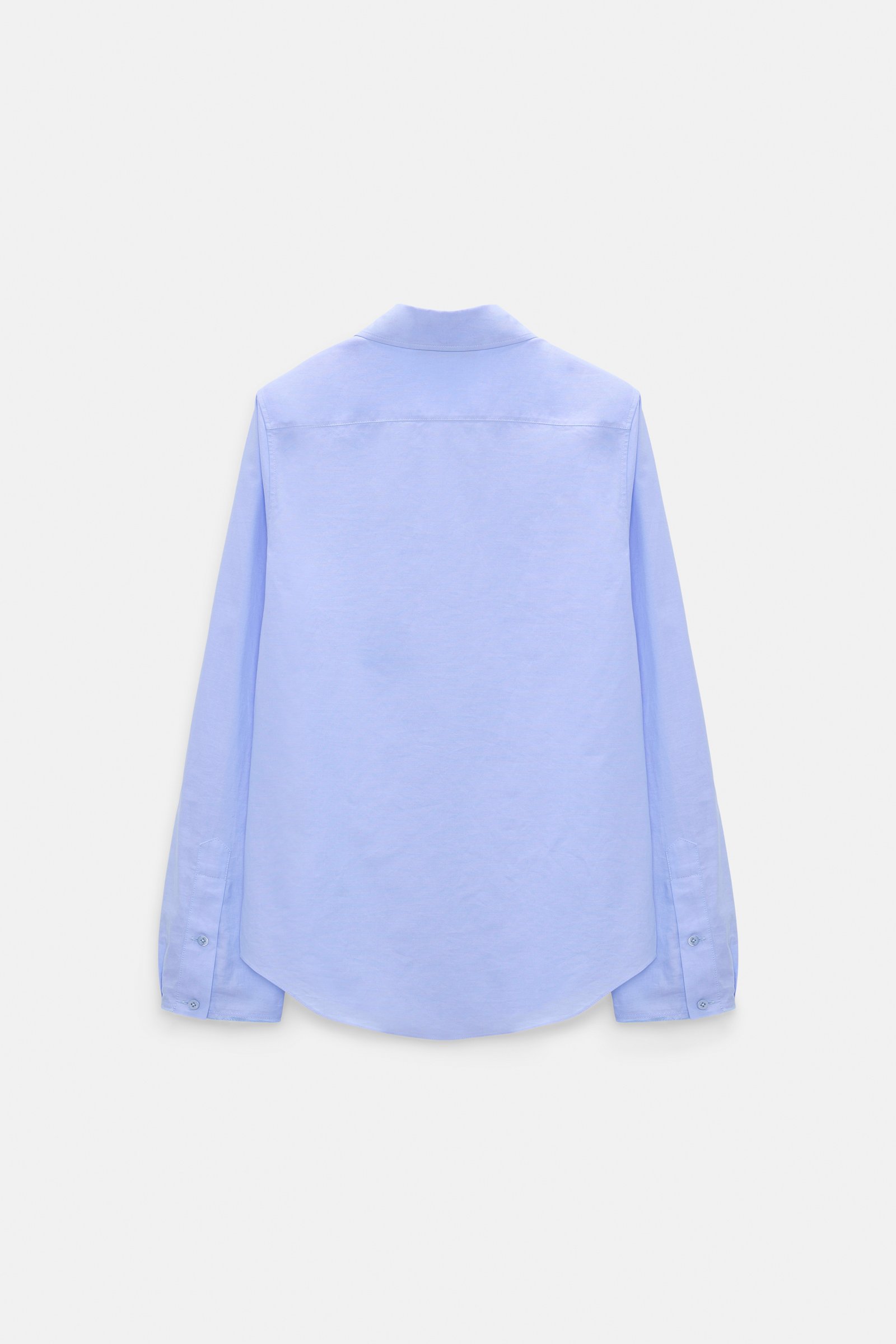 Dorothee Schumacher Cotton oxford shirt with removable collar oxford blue